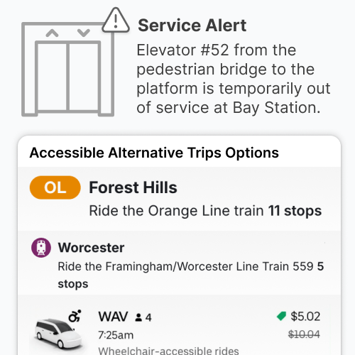 an accessibility service alert
